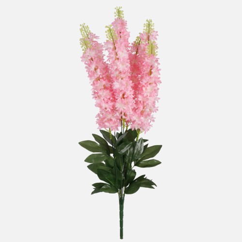 Artificial Larkspur Delphiniums Plant Pink 64cm Artificial Flowers